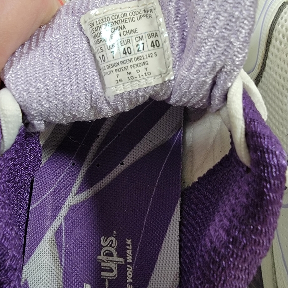 Skechers Shape Ups White Purple Toning Sneakers Women's Size 10 - Picture 4 of 10